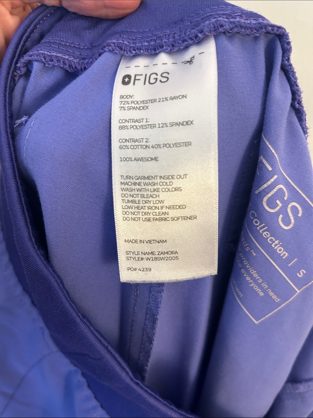 FIGS Women’s Zamora Joggers in Limited Edition Blueberry - S - Picture 7 of 7